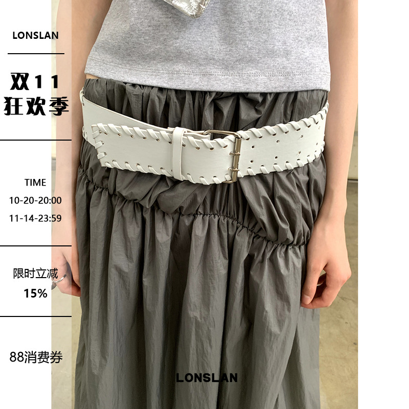 LONSLAN头层牛皮皮带百搭腰带