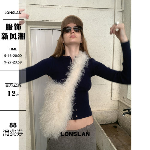 LONSLAN 24WINTER 11/10 20:00NEW 羊羔毛毛毛包包