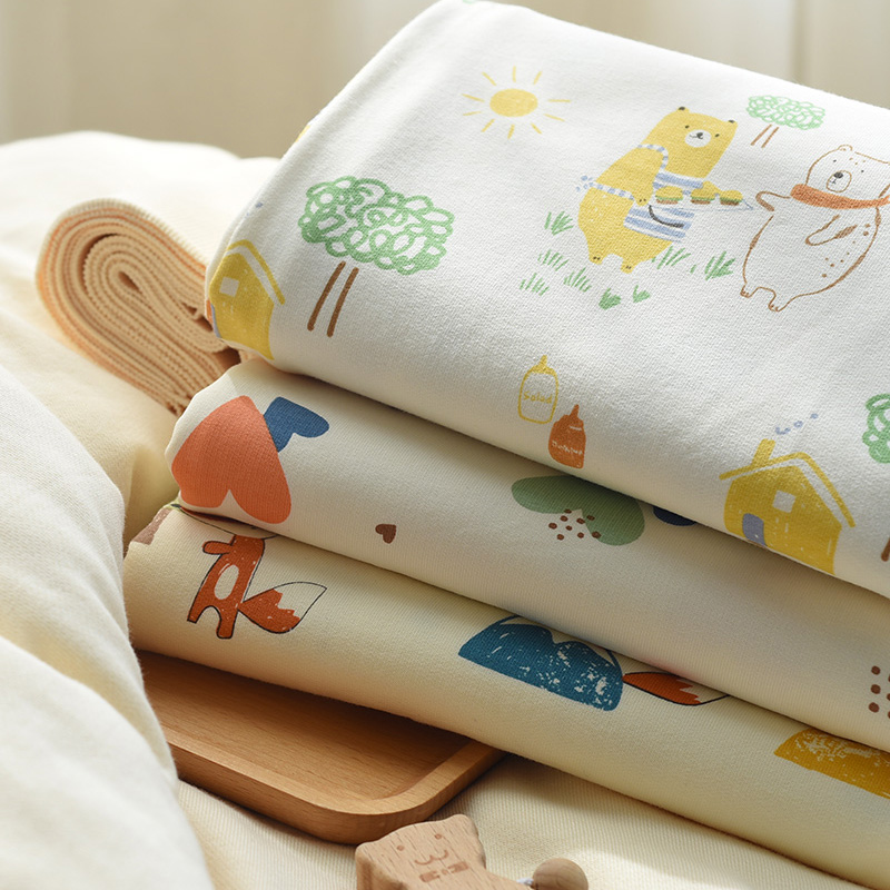 纯棉婴幼儿卫衣外套ins风布料