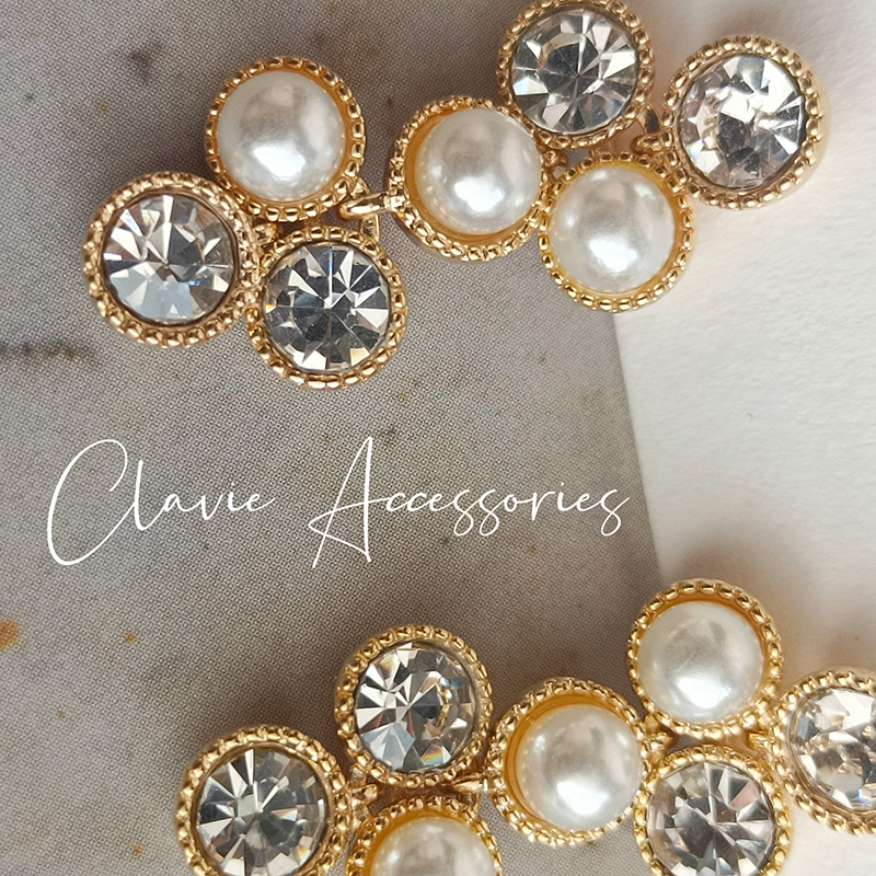 仿珍珠软垫螺丝螺旋耳夹耳钉