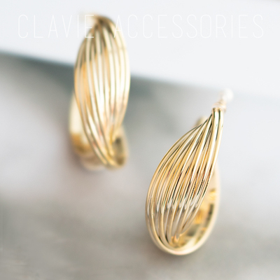 欧美大圆圈耳钉无耳洞耳夹复古