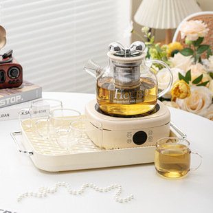 北欧多功能电陶炉养生壶烧水壶玻璃茶具耐高温家用煮茶壶礼盒套装