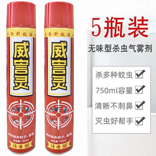 750ml杀虫气雾剂家用灭蚊子