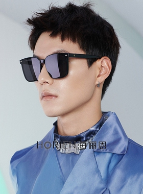 海俪恩太阳眼镜男大脸方框防紫外线驾驶镜开车专用gm墨镜男士6907