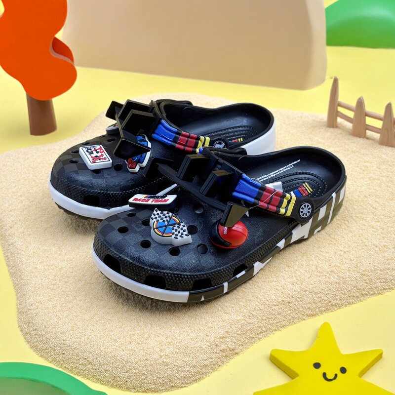 玩具总动员赛车防水EVA洞洞鞋