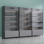 展示柜货柜玻璃门带锁商用样品产品陈列柜手办玩具柜化妆品展示架