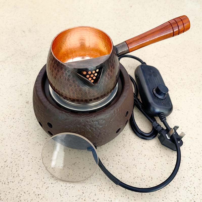 甘肃罐罐茶煮茶炉煮茶器纯手工紫铜茶罐子铜罐罐围炉煮茶电热炉子,餐饮具,煮茶炉,淘宝优惠券,粉丝福利购,淘宝优惠卷