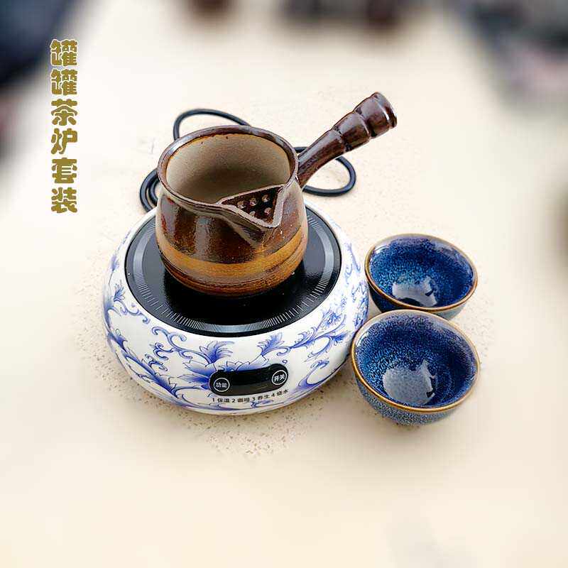 甘肃罐罐茶电炉子电热炉电陶炉煮茶罐茶壶茶具可干烧沙罐土砂整套