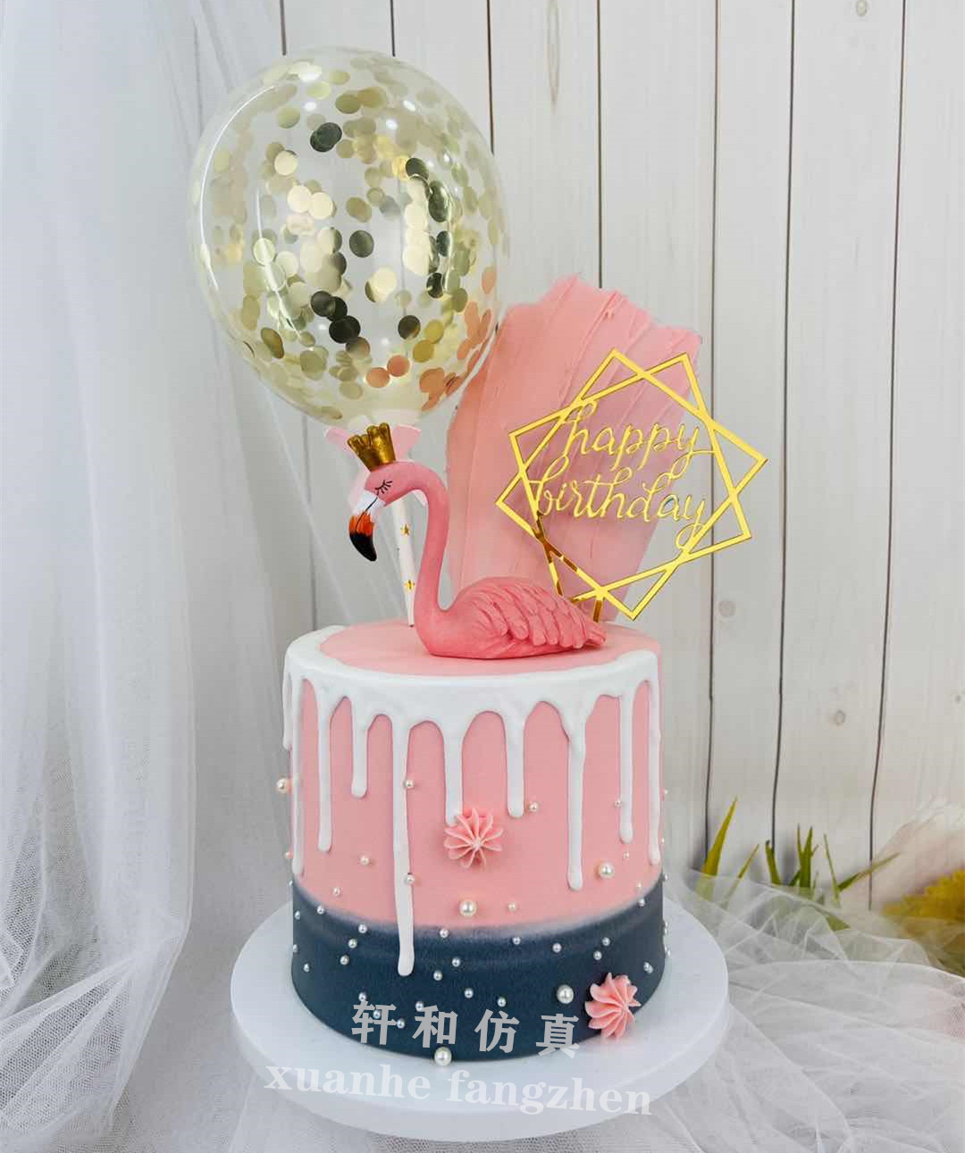 ins风火鸟蛋糕模型新款骑马女孩母后女神公主卡通生日假蛋糕样品