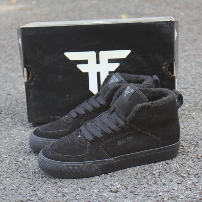 黑色fallen加绒保温系带运动百搭