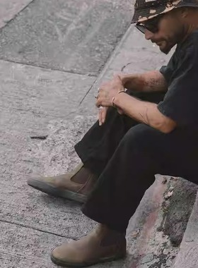 复古 咖啡色GLOBE男女滑板鞋高帮Dover马丁靴一脚蹬小轮车高帮DC