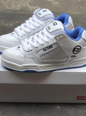 白蓝厚舌面包款GLOBE滑板鞋运动休闲街舞低帮男女鞋BMX减震防滑