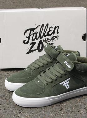 20周年FALLEN中帮滑板鞋TREMONT MID翻毛皮耐磨防滑透气运动板鞋
