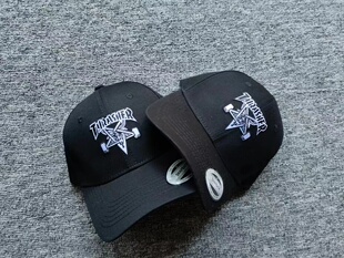 经典 帽子DC男女 SK8火焰字母刺绣街头滑板街舞潮流弯沿帽硬顶日版