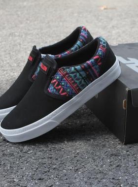 民族风Fallen滑板鞋磨砂皮面柔软舒适男女同款板鞋减震lakai鞋DC