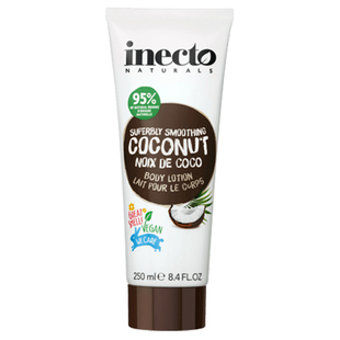 进口Boots 保湿 Inecto 身体乳润肤霜 滋润250ml 天然椰子 英国原装