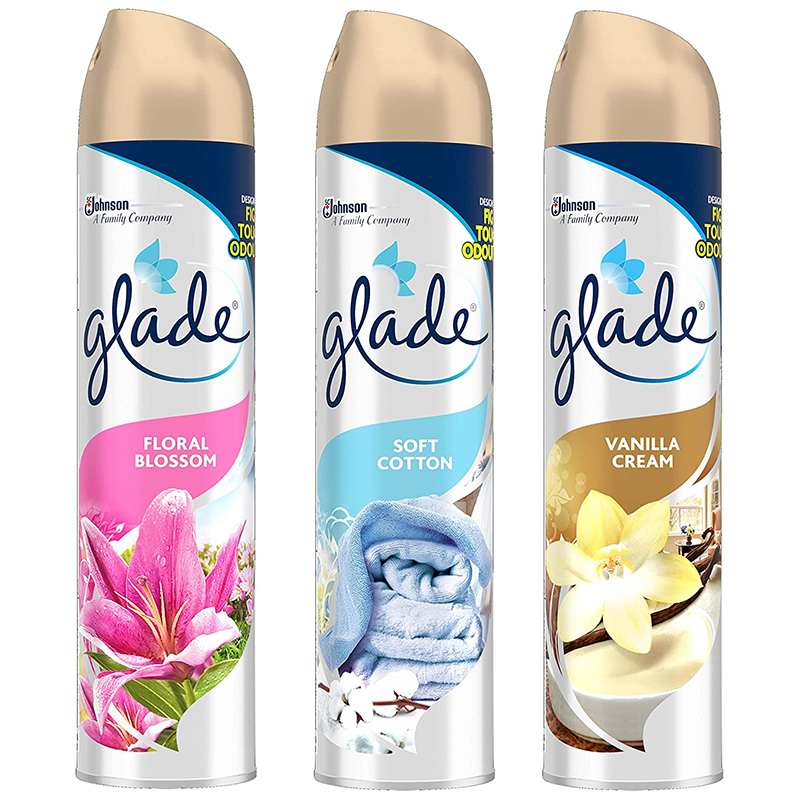 英国原装进口glade佳丽空气清新剂喷雾300ml纯自然香味3款选1