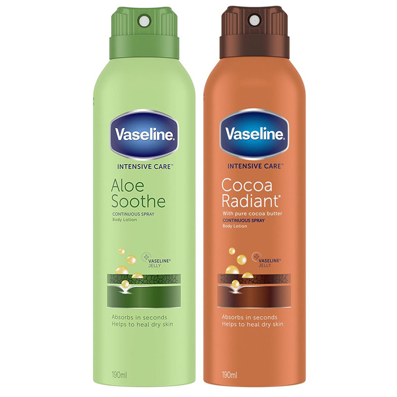 英国原装进口Vaseline凡士林身体乳护理精华保湿喷雾190ml 3款选1