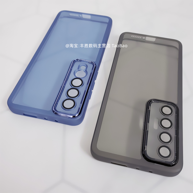 适用小米10S手机壳保护套小米10硅胶MI 10半透黑透白自带镜头膜防摔防滑直角边磨砂软壳简约男女款