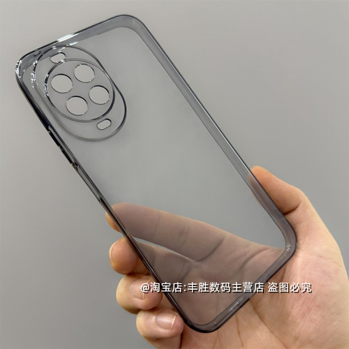 适用华为Nova14Pro手机壳Nova14Ultra半透黑透明Navo14保护套硅胶小孔全包圆弧边防摔超薄软壳男女新款清水套