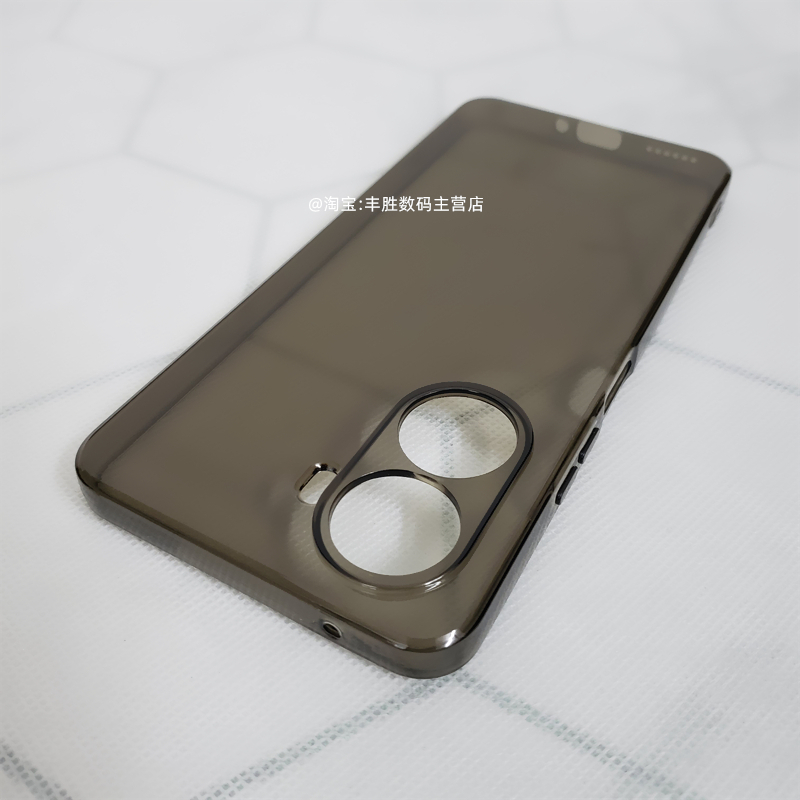 适用华为Nova10SE手机壳爱酷Novo10se保护套10es硅胶镜头全包BNE-AL00直角边半透黑透明软壳防摔简约男女