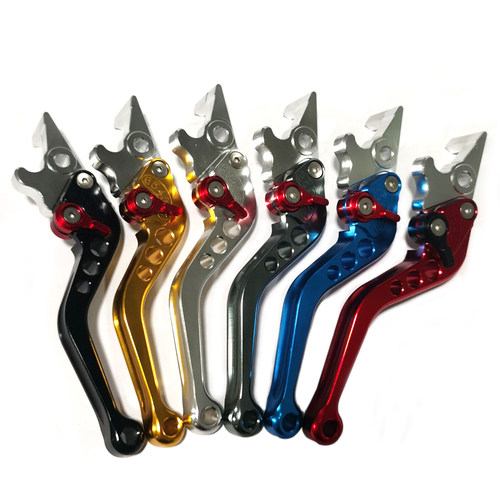 摩托车改装铝合金碟刹手柄小猴子小龟战速改装牛角刹车可调把