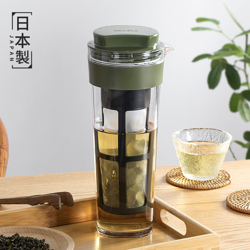 日本进口带滤网冷水壶冷萃泡茶壶