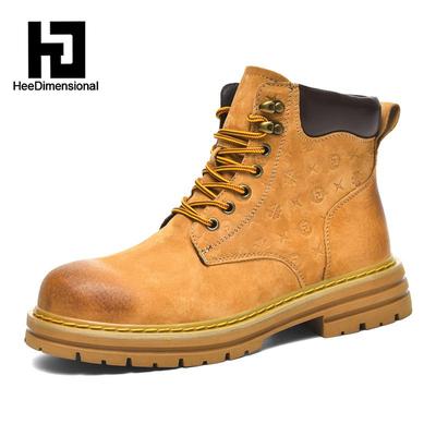 HeeDimensional真皮大黄靴工装靴