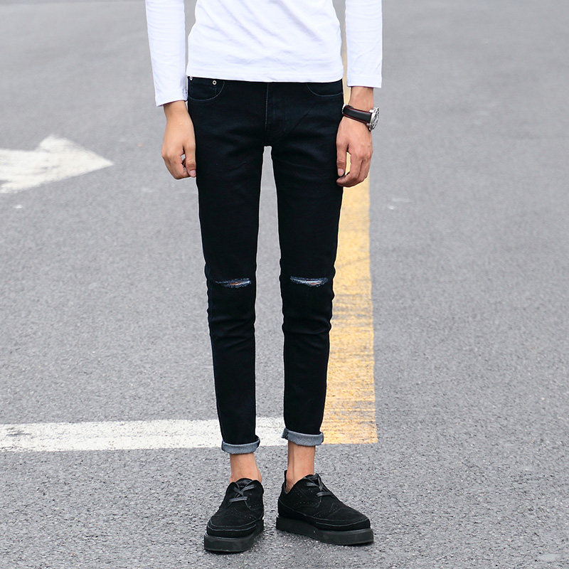 Jeans pour jeunesse pieds Slim pour automne - Ref 1464696 Image 3