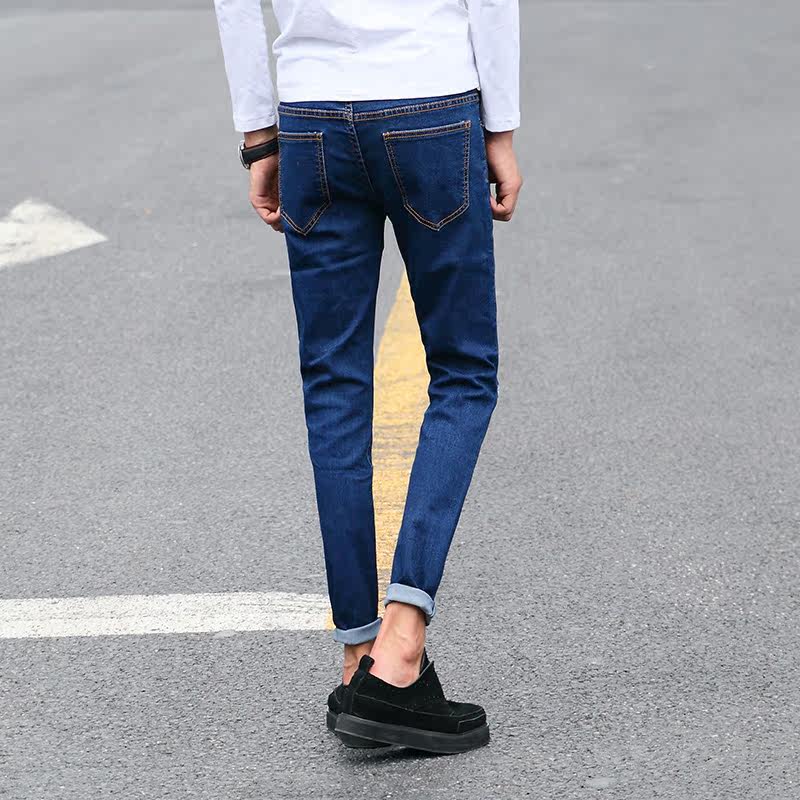 Jeans pour jeunesse pieds Slim pour automne - Ref 1464696 Image 4