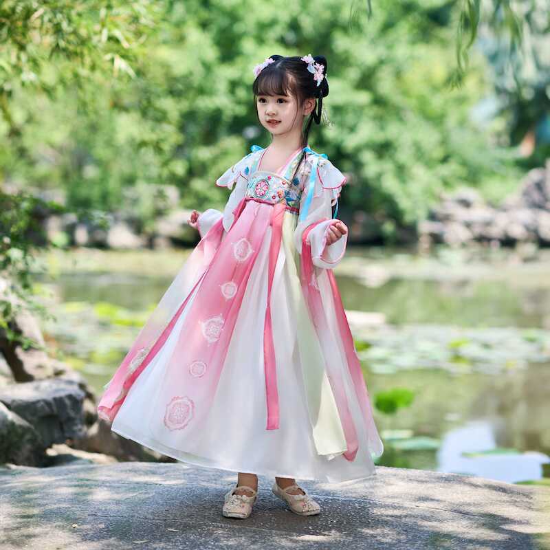 汉服女童夏装中国风2024新款古风超仙连衣裙夏季薄款儿童古装夏款