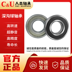 C&U人本深沟球轴承6300 6305 6306 6308 6309 6311 6312 2RZ/2Z