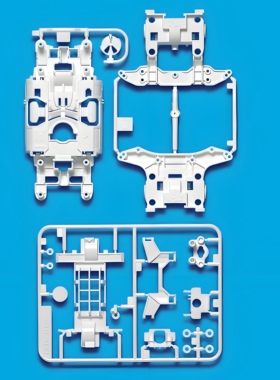田宫 95246 TAMIYA四驱车 白色强化 MS-L轻量化底盘 日制限定绝版
