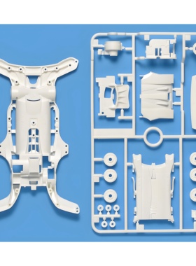 TAMIYA 田宫 迷你四驱车 95251 强化白色AR底盘+白色板件 配件