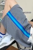夏季拼接条纹冰丝短裤五分裤K5066B315P45控55，男装休闲裤，电商B315