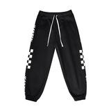 冬季新品港风加绒加厚卫裤青少年宽松印花裤男K2122P55控价68，男装休闲裤，电商B315