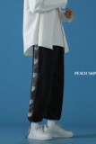 2023春季新款潮流侧边爱心印花抽绳束脚休闲裤K3606B315P45控58，男装休闲裤，电商B315