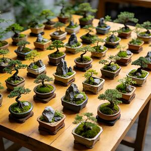 凤黄杨盆景绿植花盆手工盆器