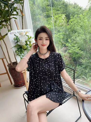 【7.4慧姐大码女装】2026新款半袖CP潮9528-