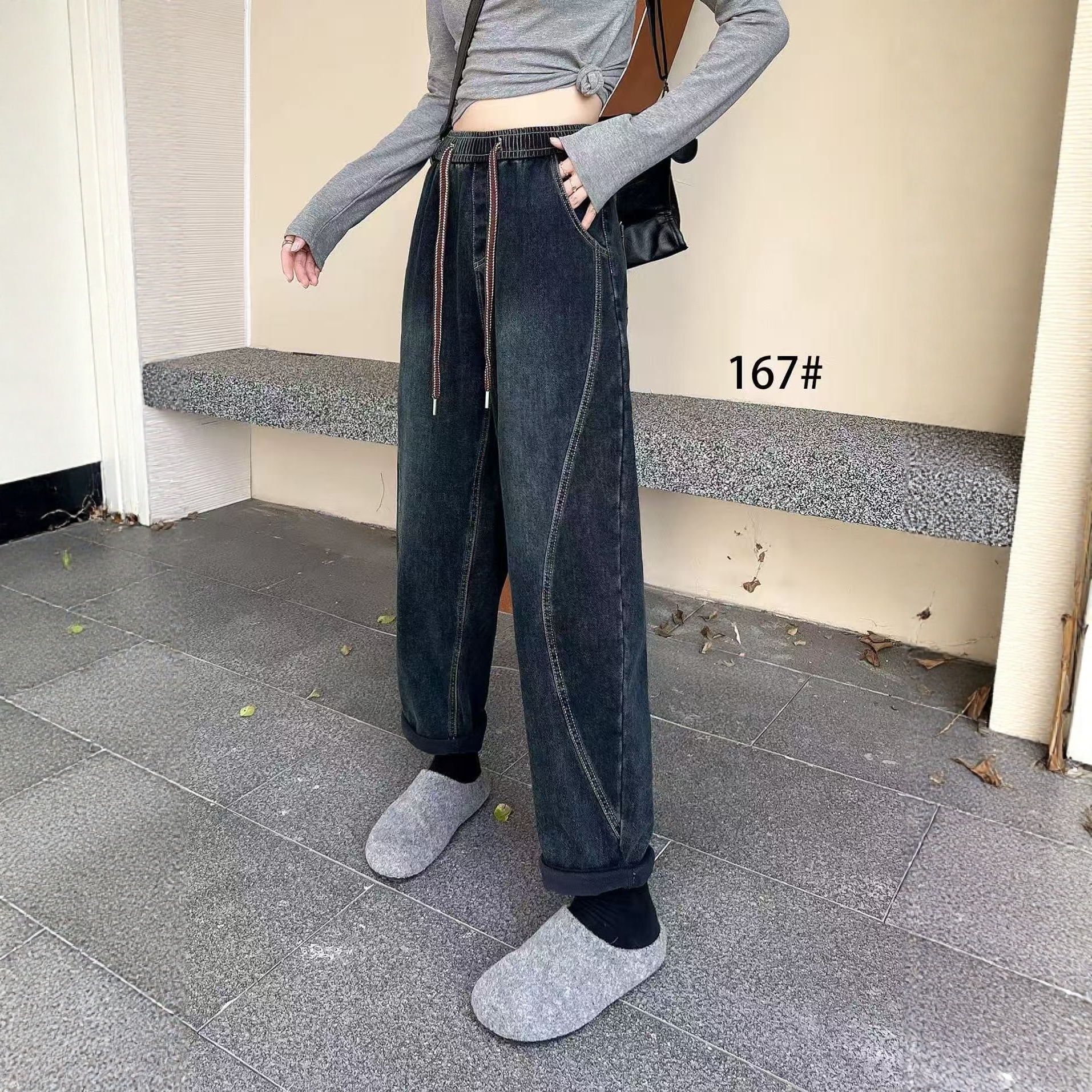 【11.12慧姐大码女装】2025新款裤子CCJ167-7165