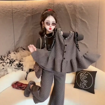 【12.24慧姐大码女装】2025新款雪花点套装PYY莹1210-