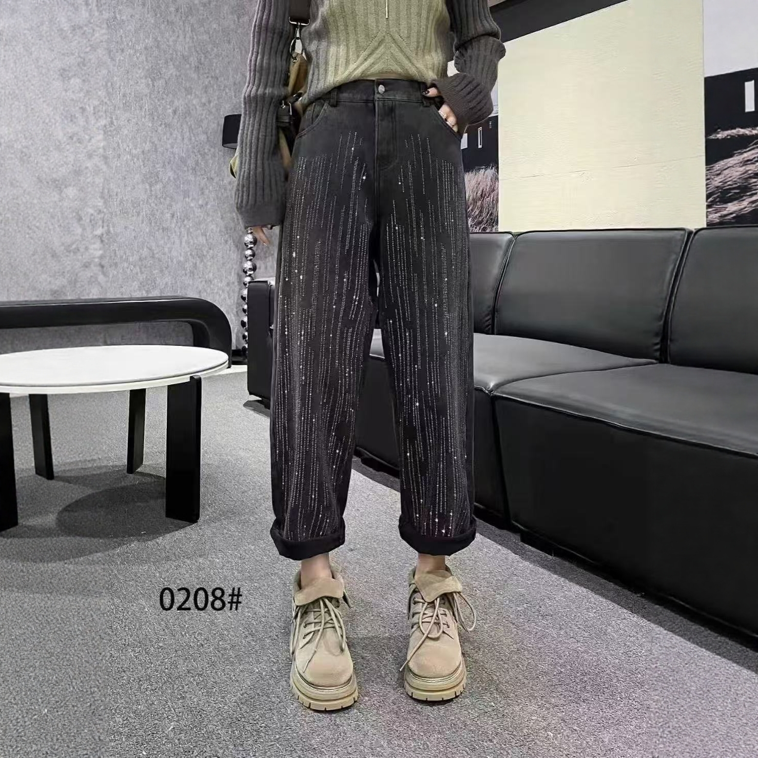 【11.22慧姐大码女装】2025新款裤子XKM0208-7170