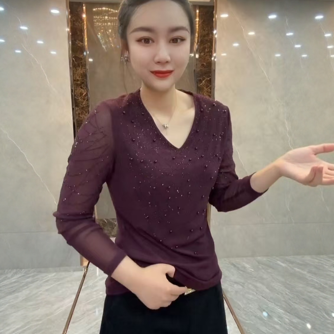 【11.19诗语美美哒】2025新款钻上衣XME8619-