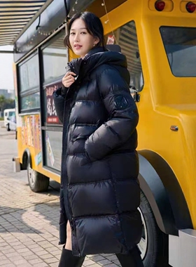 【11.11慧姐大码女装】2025新款黑金羽绒服HXS98944-