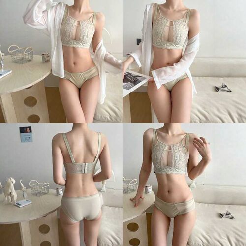 【6.8慧姐大码女装】2025新款雷丝聚拢文胸SM0663-