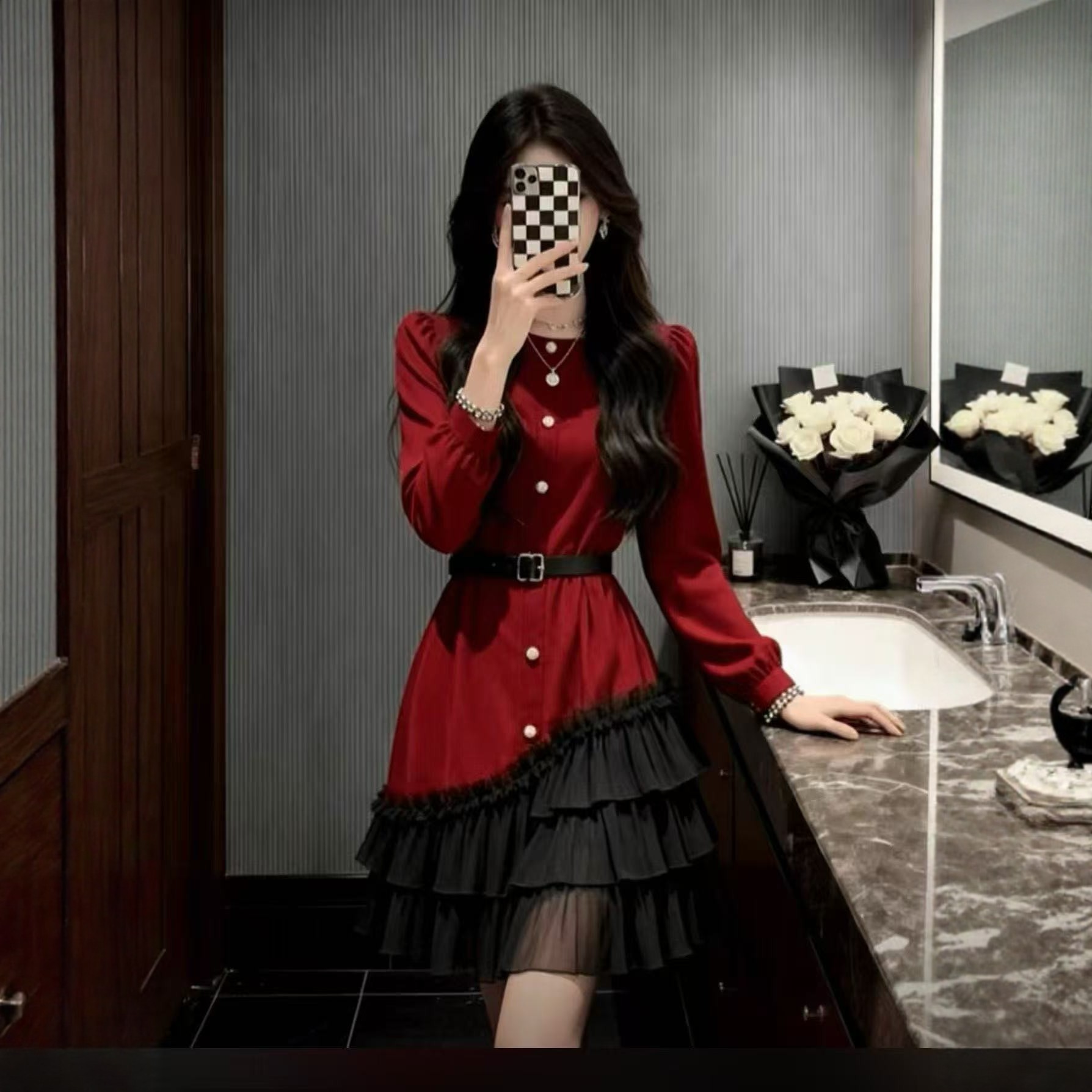 【1.5慧姐大码女装】2025新款连衣裙HMD2120-,女装/女士精品,大码羽绒服,淘宝优惠券,粉丝福利购,淘宝优惠卷