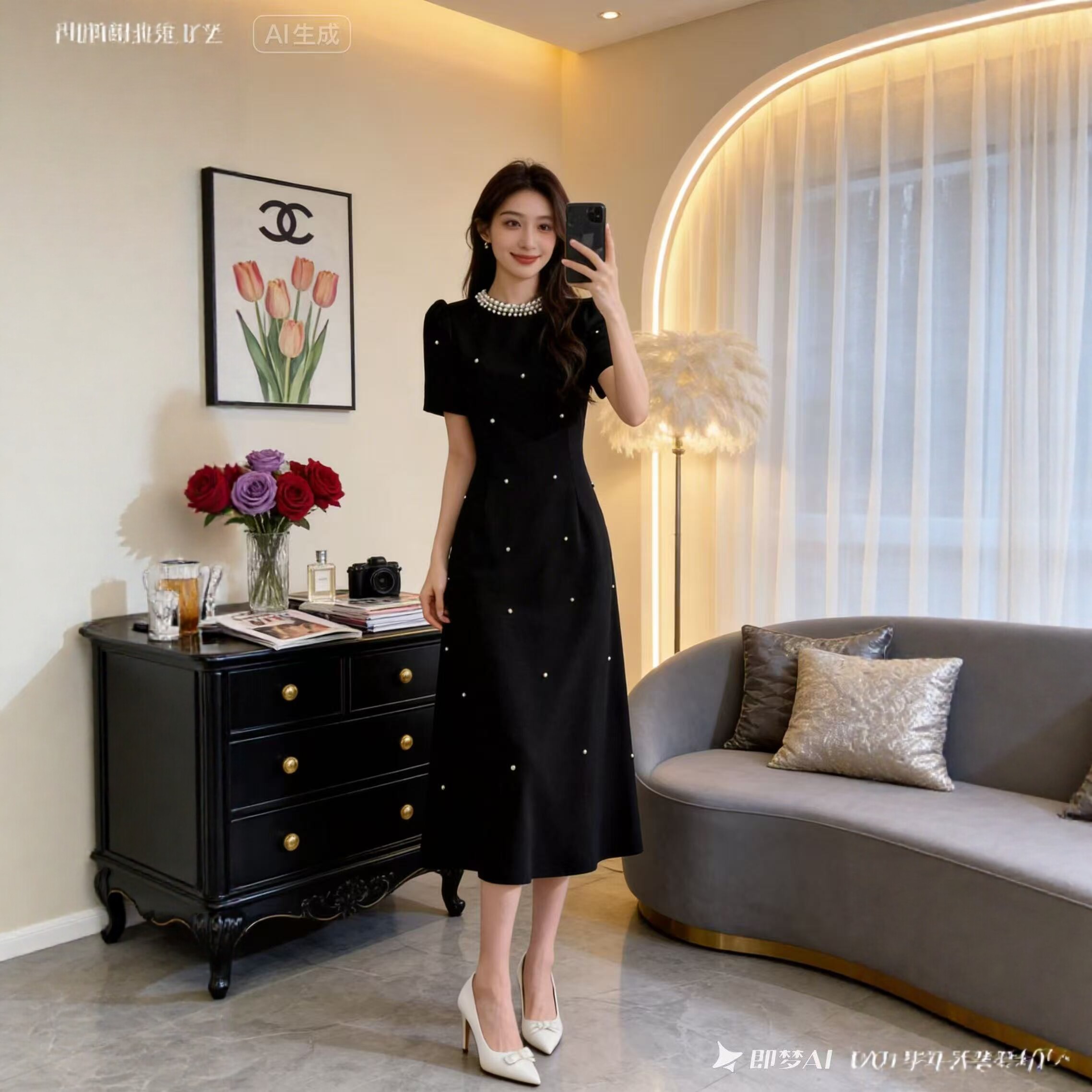 【5.25慧姐大码女装】2026新款连衣裙HM妹10330-7031