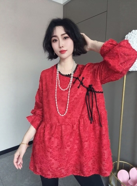 【12.14慧姐大码女装】2025新款雷丝重工上衣YSS尚6571-