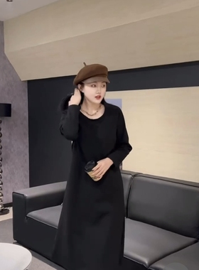 【12.1慧姐大码女装】2025新款加绒连衣裙XY洋3972-