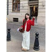 1.7慧姐大码 女装 2025新款 牛仔加绒裤 子YGCC楚5259